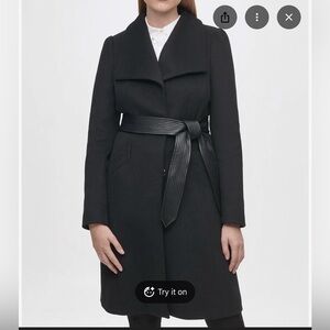 Karl Lagerfeld Black Trench Coat